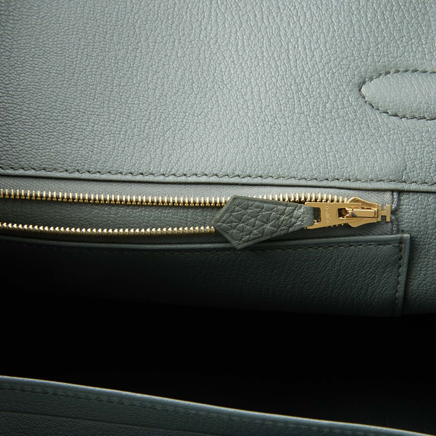 Hermes Birkin 35 Vert Amande Togo Gold Hardware