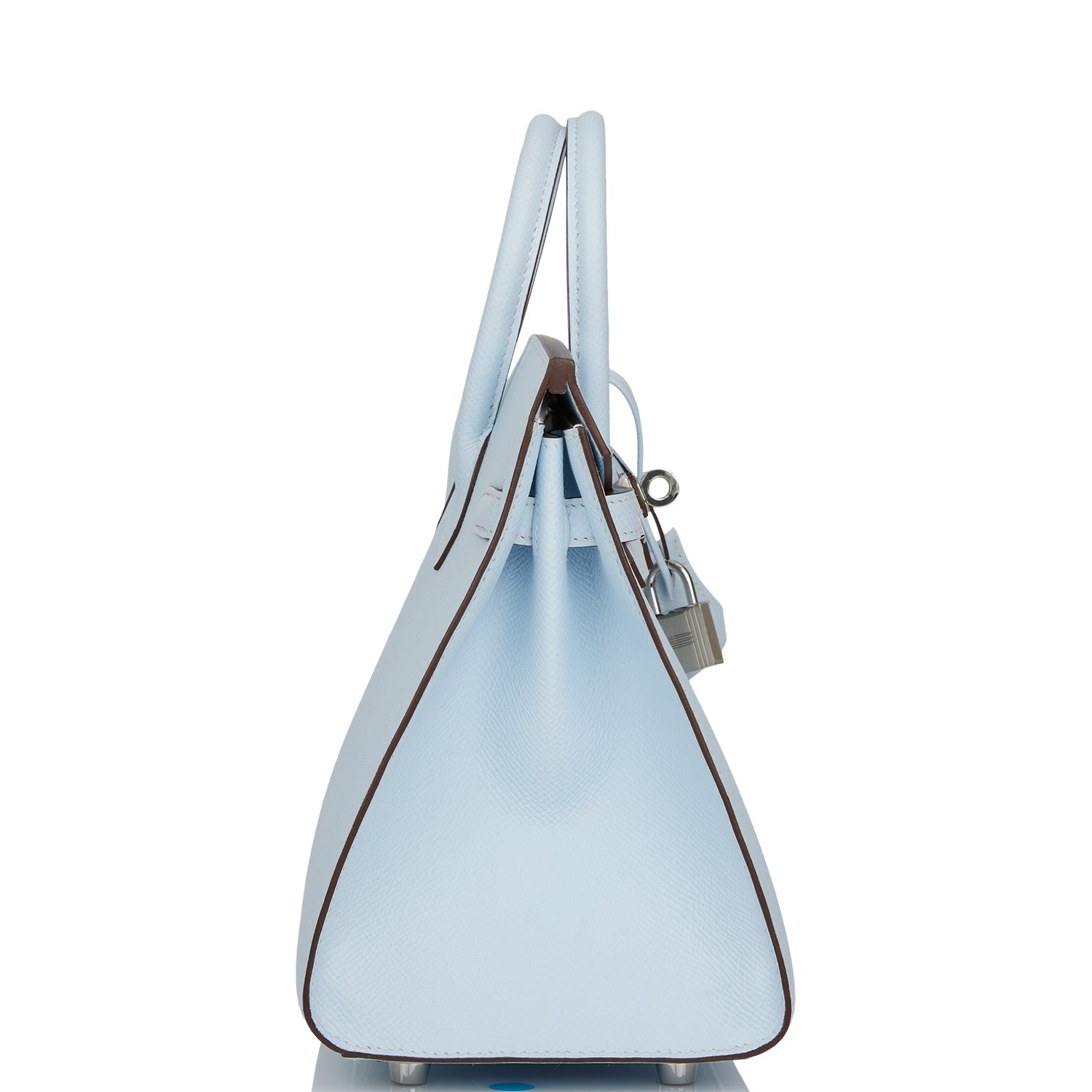 Hermes Birkin Sellier 25 Bleu Brume Epsom Palladium Hardware