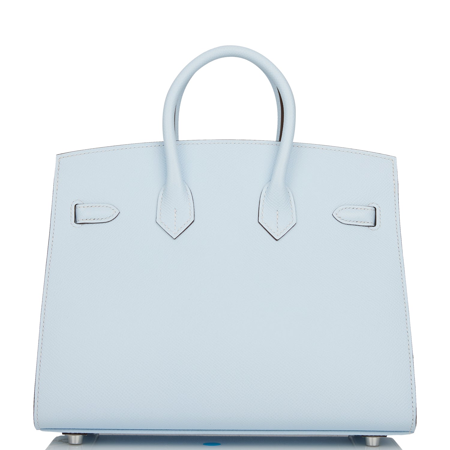 Hermes Birkin Sellier 25 Bleu Brume Epsom Palladium Hardware