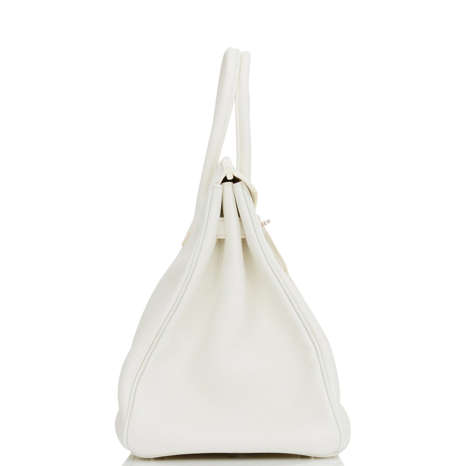 Hermes Birkin 35 White Clemence Palladium Hardware