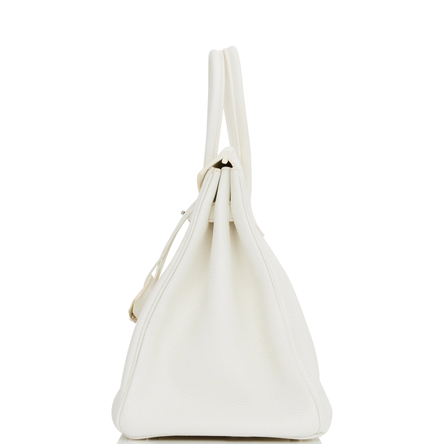 Hermes Birkin 35 White Clemence Palladium Hardware