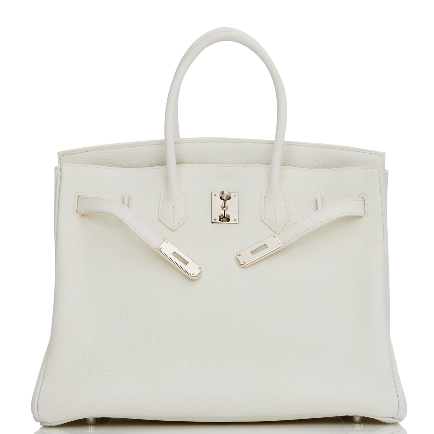 Hermes Birkin 35 White Clemence Palladium Hardware