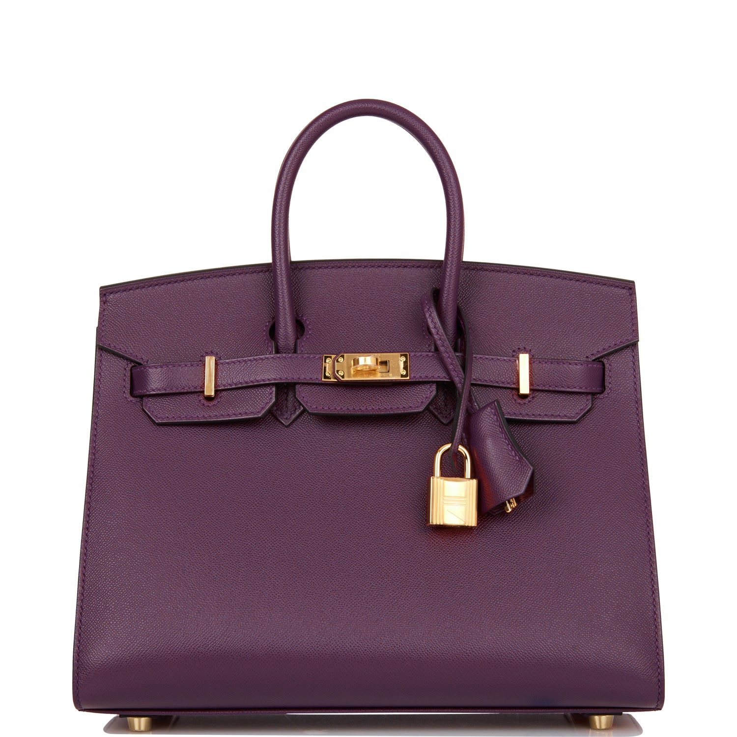 Hermes Birkin Sellier 25 Cassis Veau Madame Gold Hardware
