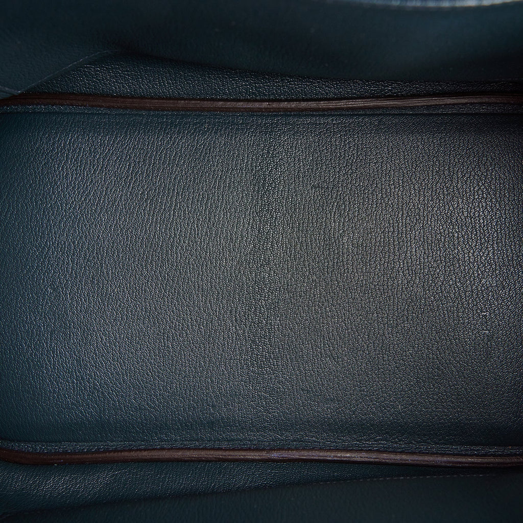 Hermes Special Order (HSS) Birkin 35 Bleu Electric Verso Clemence Gold Hardware