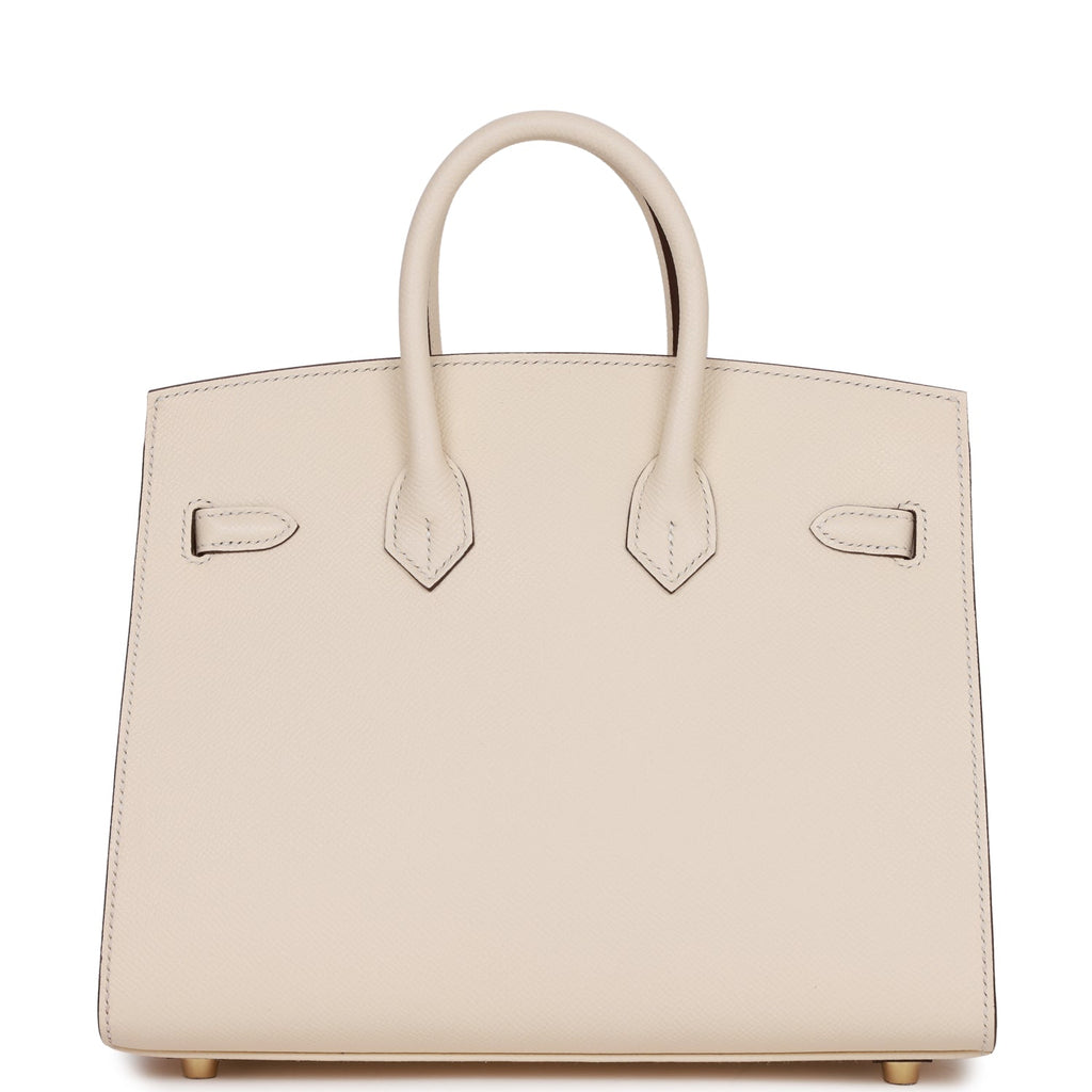 Hermes Birkin Sellier 25 Nata Epsom Gold Hardware