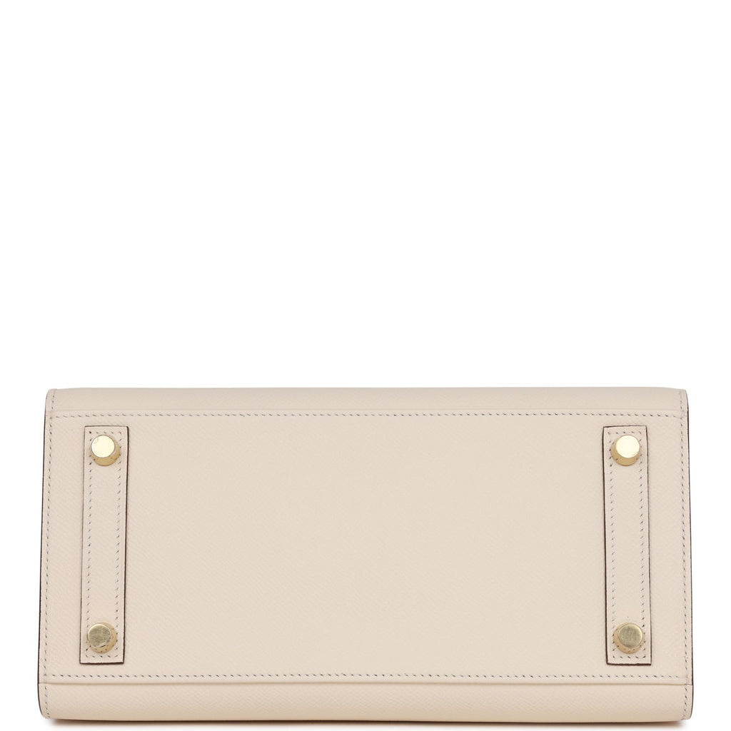 Hermes Birkin Sellier 25 Nata Epsom Gold Hardware