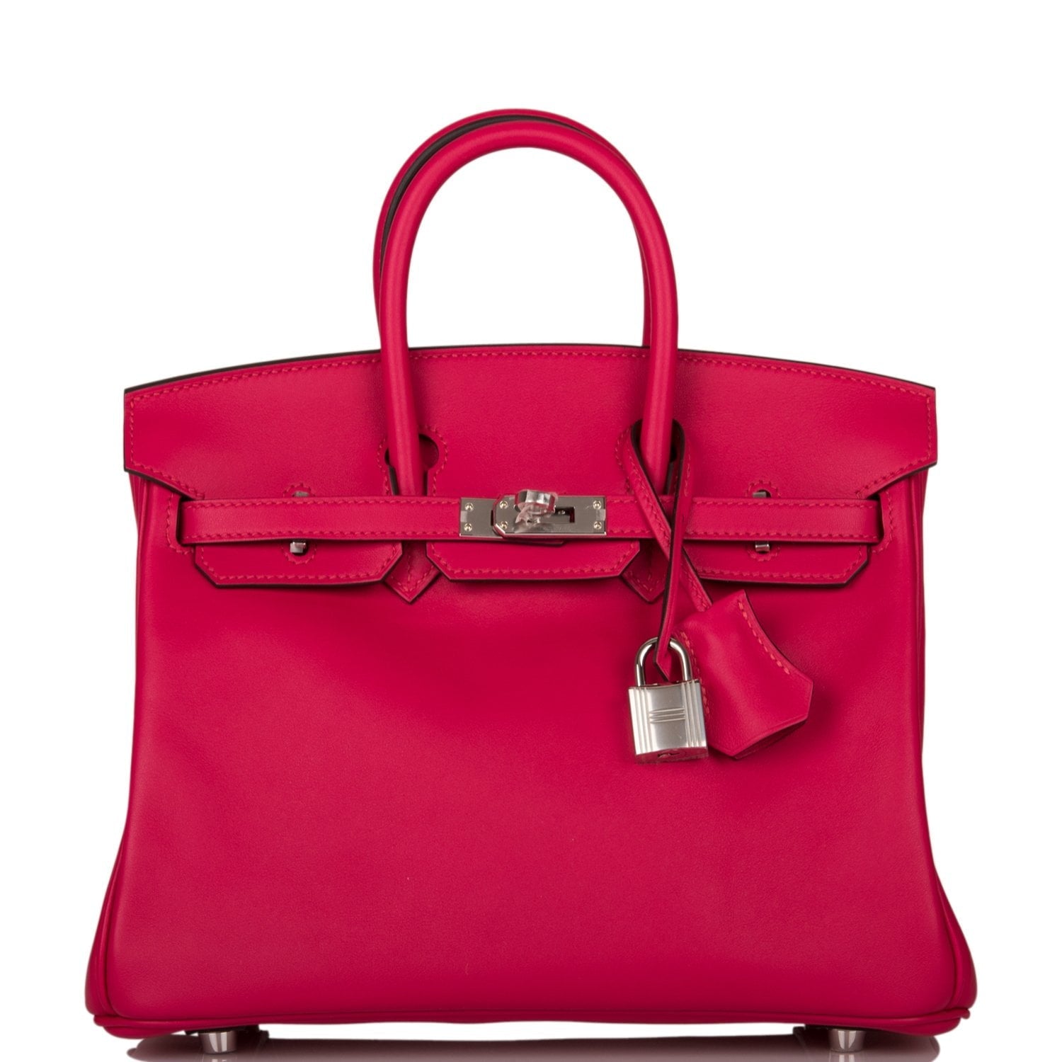 Hermes Birkin 25 Framboise Swift Palladium Hardware