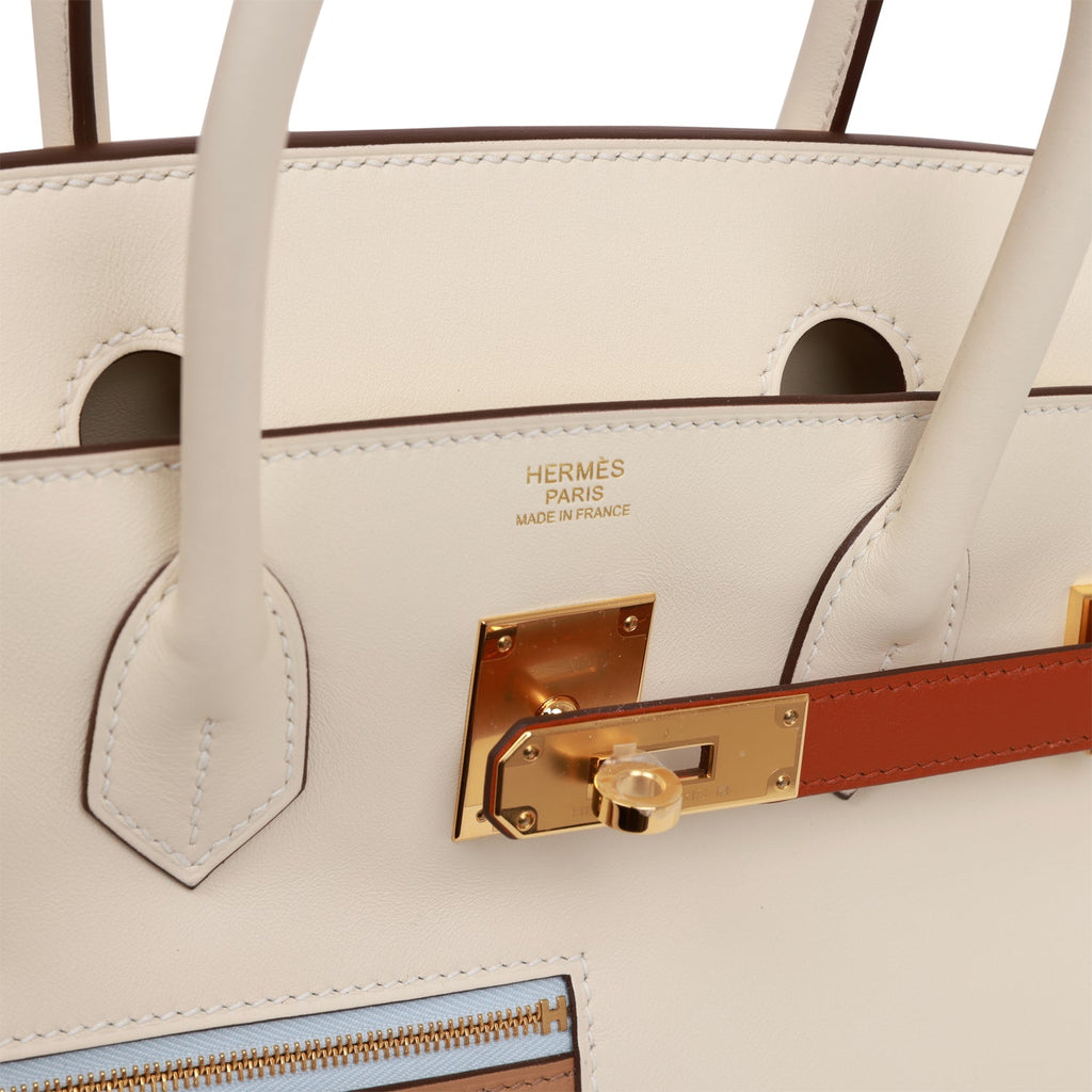 Hermes Colormatic Birkin 30 Nata, Chai and Cuivre Swift Gold Hardware-GE Part 2