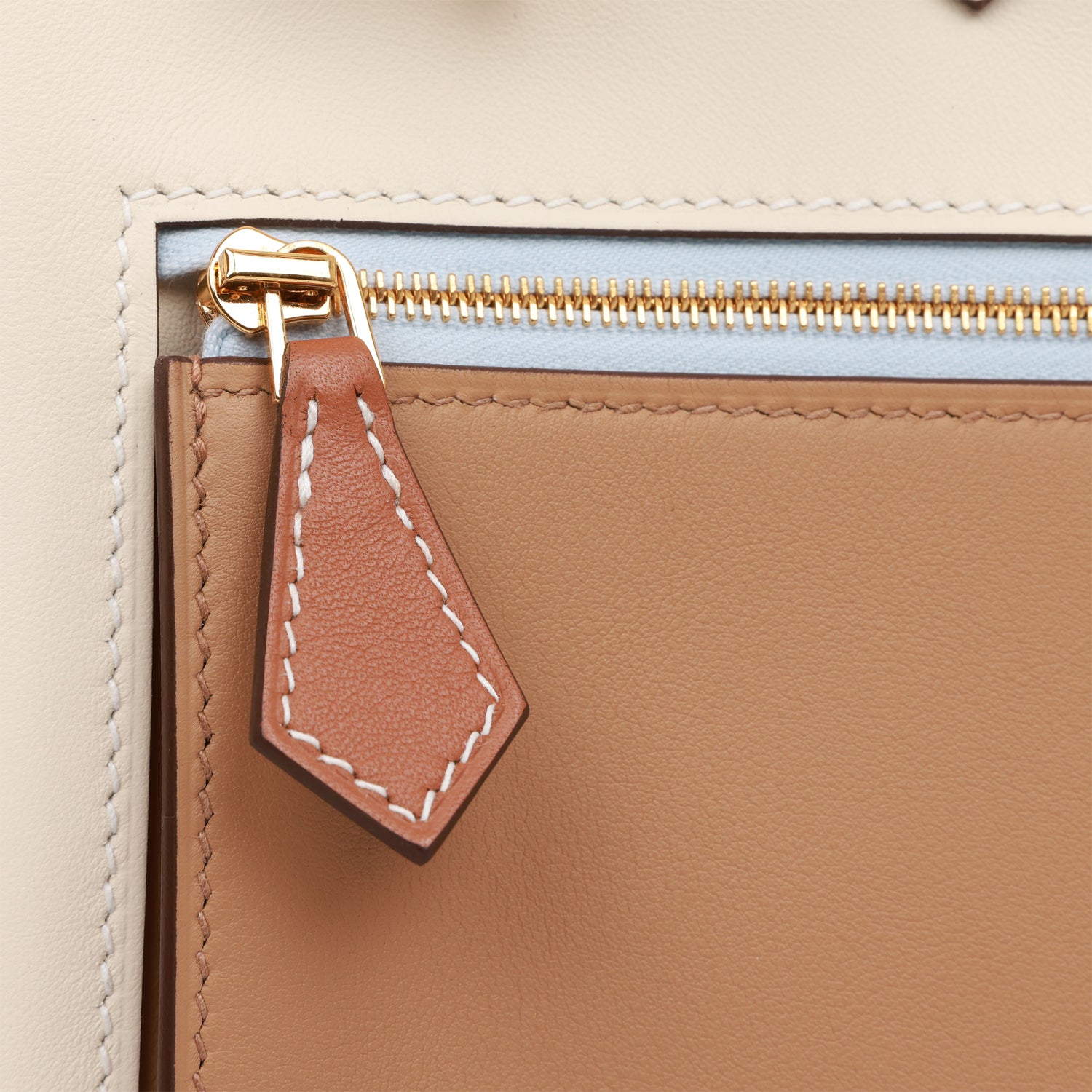 Hermes Colormatic Birkin 30 Nata, Chai and Cuivre Swift Gold Hardware-GE Part 2