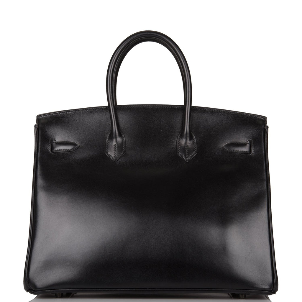 Hermes Birkin 35cm  SO Black Box Black Hardware