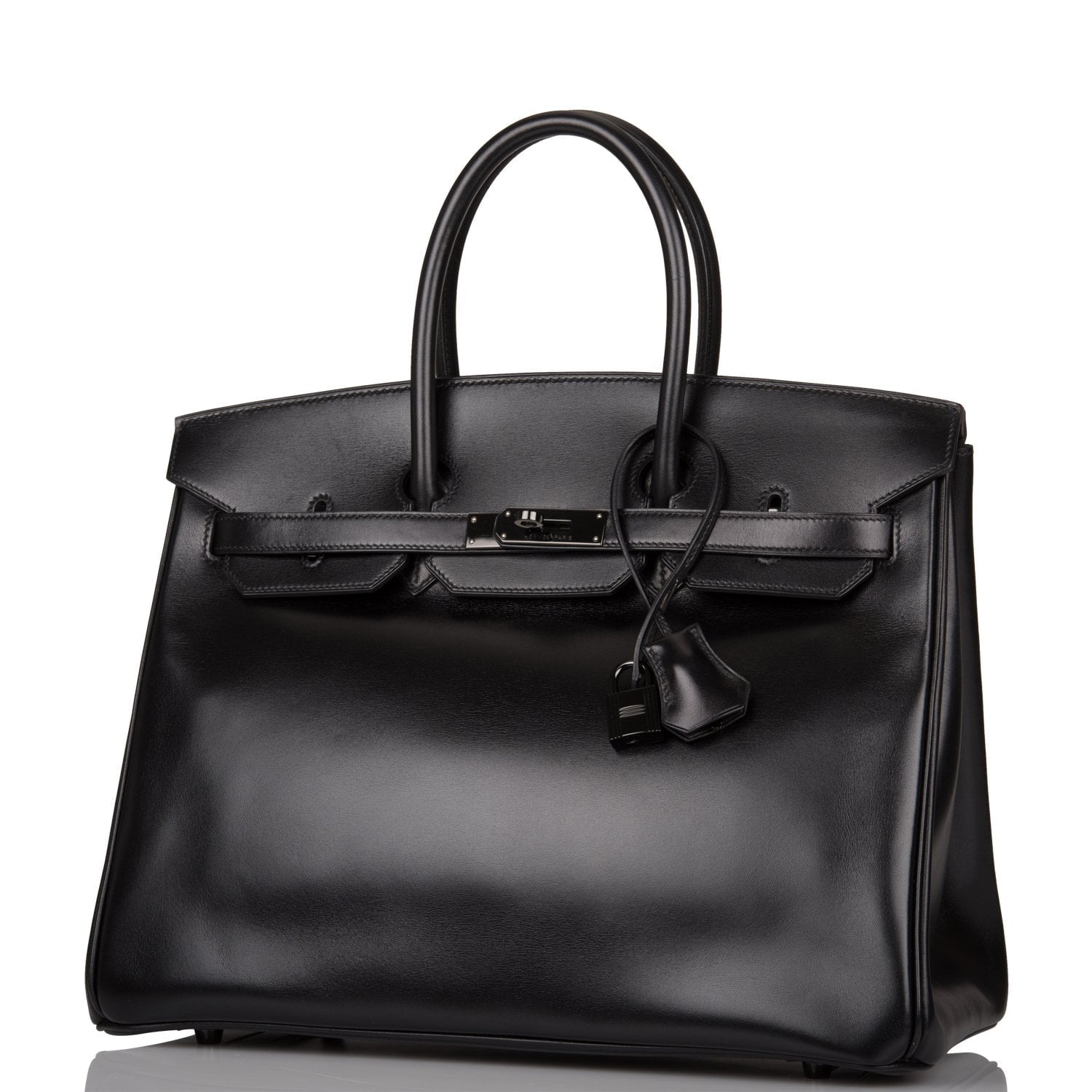 Hermes Birkin 35cm  SO Black Box Black Hardware