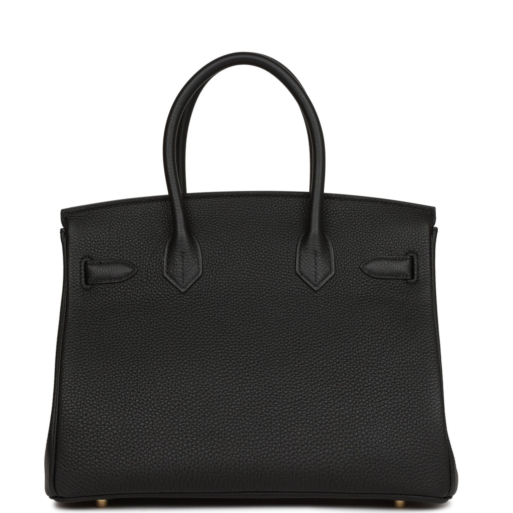 Hermes Birkin 30 Black Togo Gold Hardware