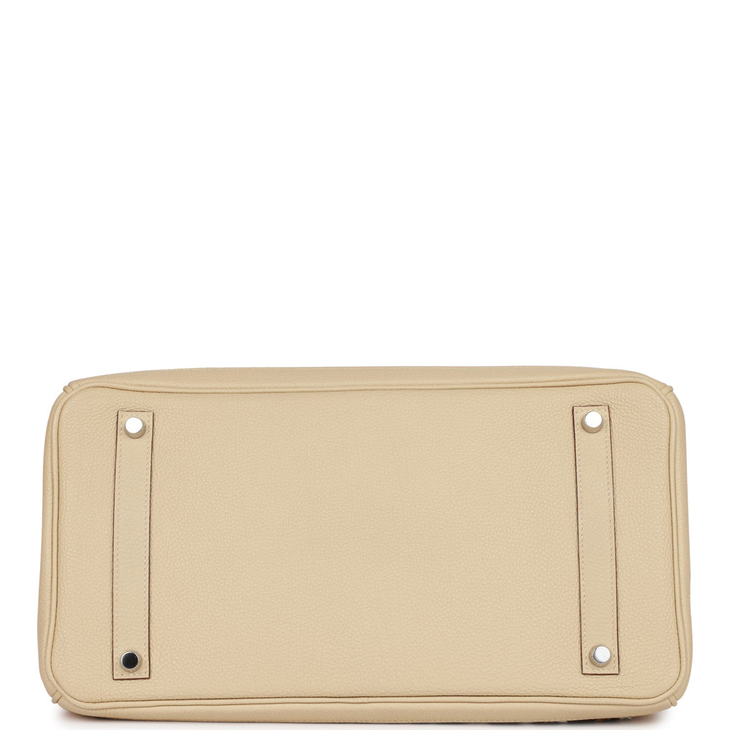 Vintage Hermes Birkin 35 Parchemin Togo and Leopard Troika Palladium Hardware