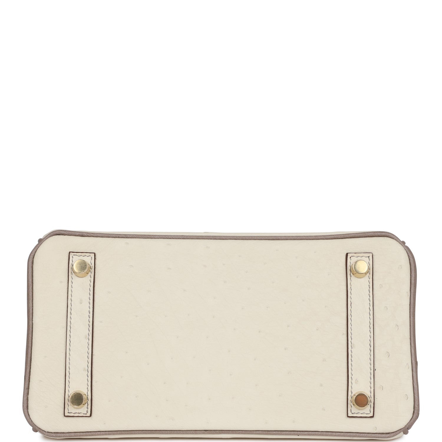 Hermes Special Order (HSS) Birkin 25 Beton and Gris Asphalte Ostrich Brushed Gold Hardware