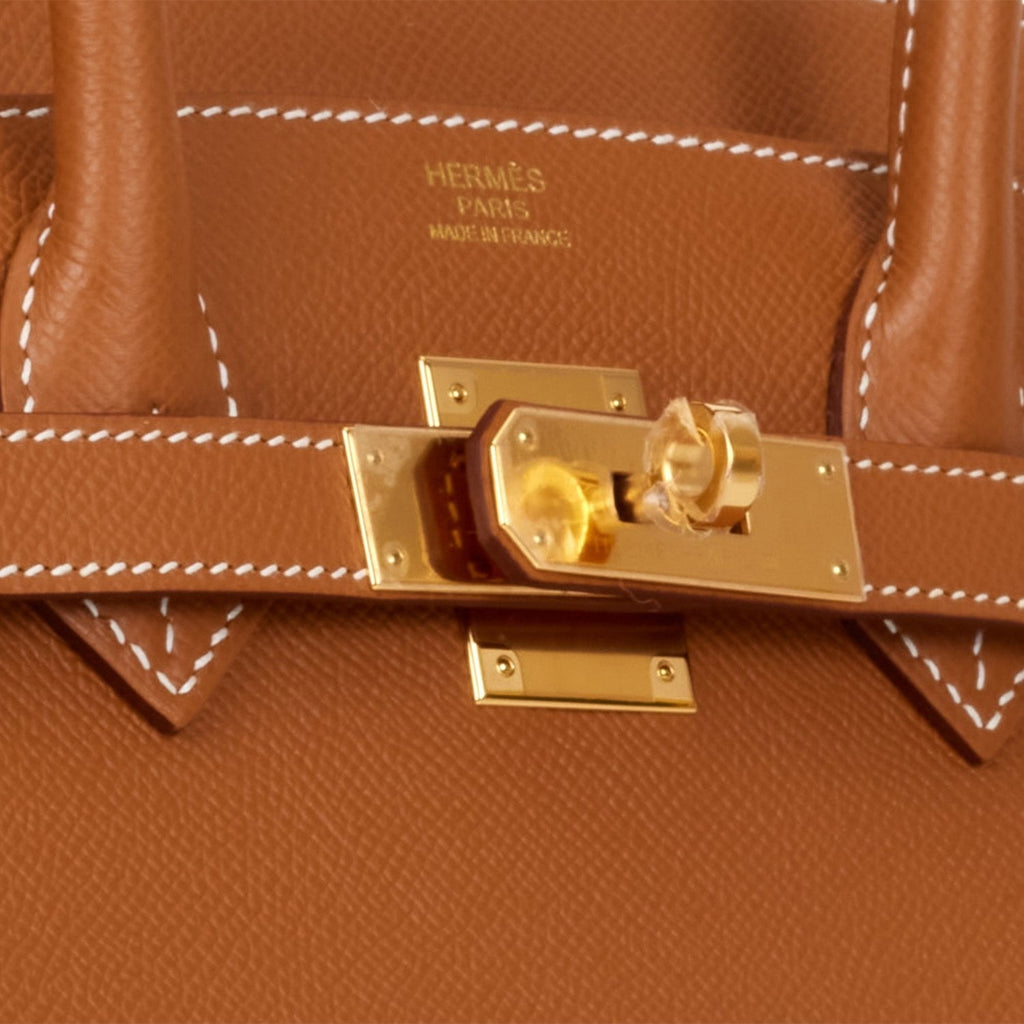 Hermes Birkin Sellier 30 Gold Epsom Gold Hardware