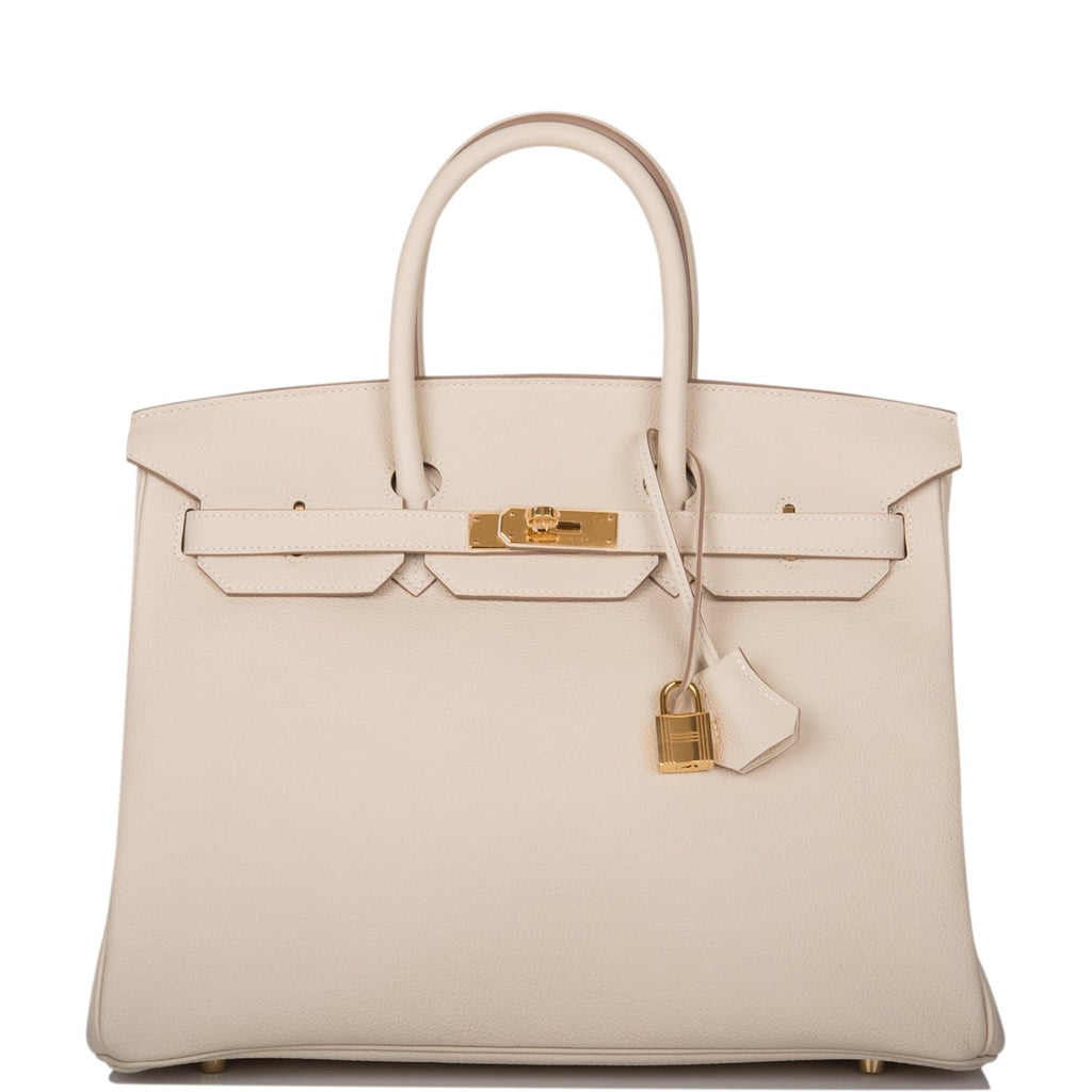 Hermes Craie Togo Birkin 35cm Gold Hardware