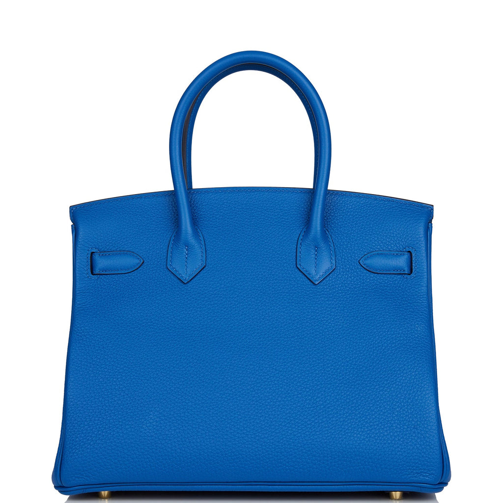 Hermes Birkin 30 Bleu France Togo Gold Hardware