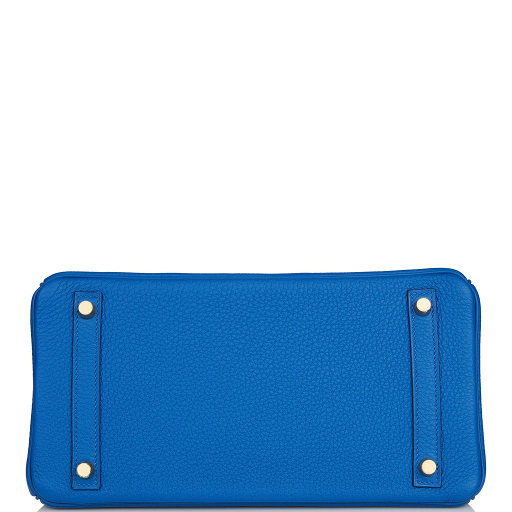 Hermes Birkin 30 Bleu France Togo Gold Hardware