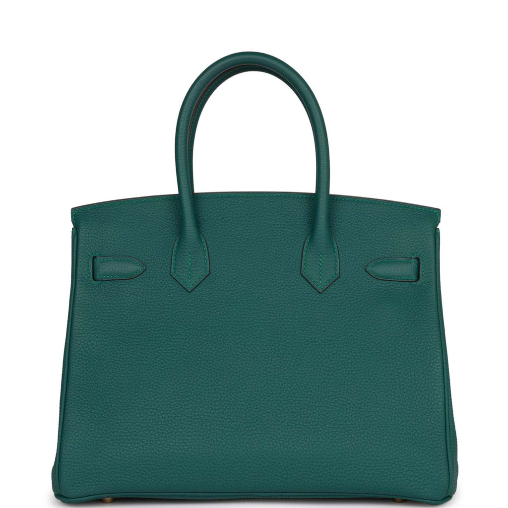 Hermes Birkin 30 Malachite Togo Gold Hardware