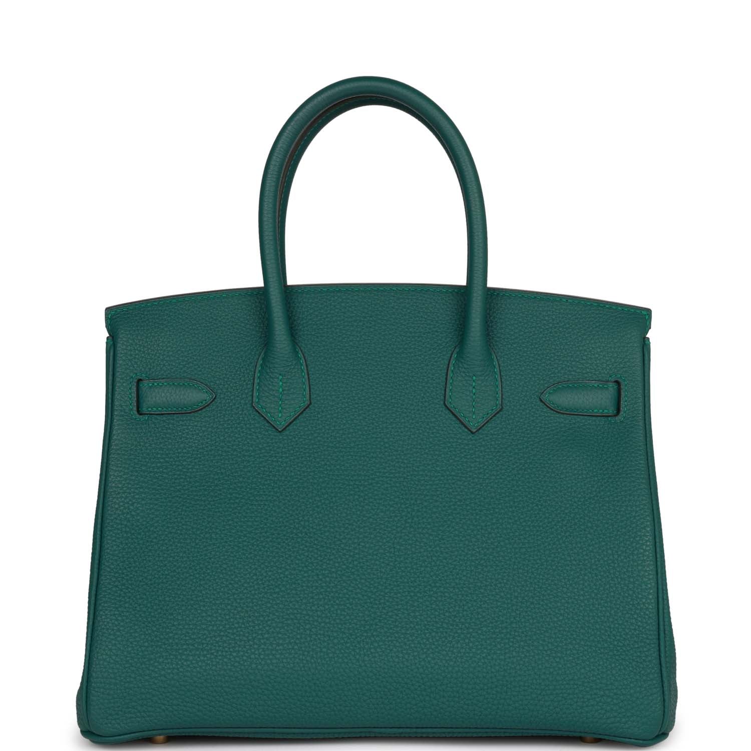 Hermes Birkin 30 Malachite Togo Gold Hardware