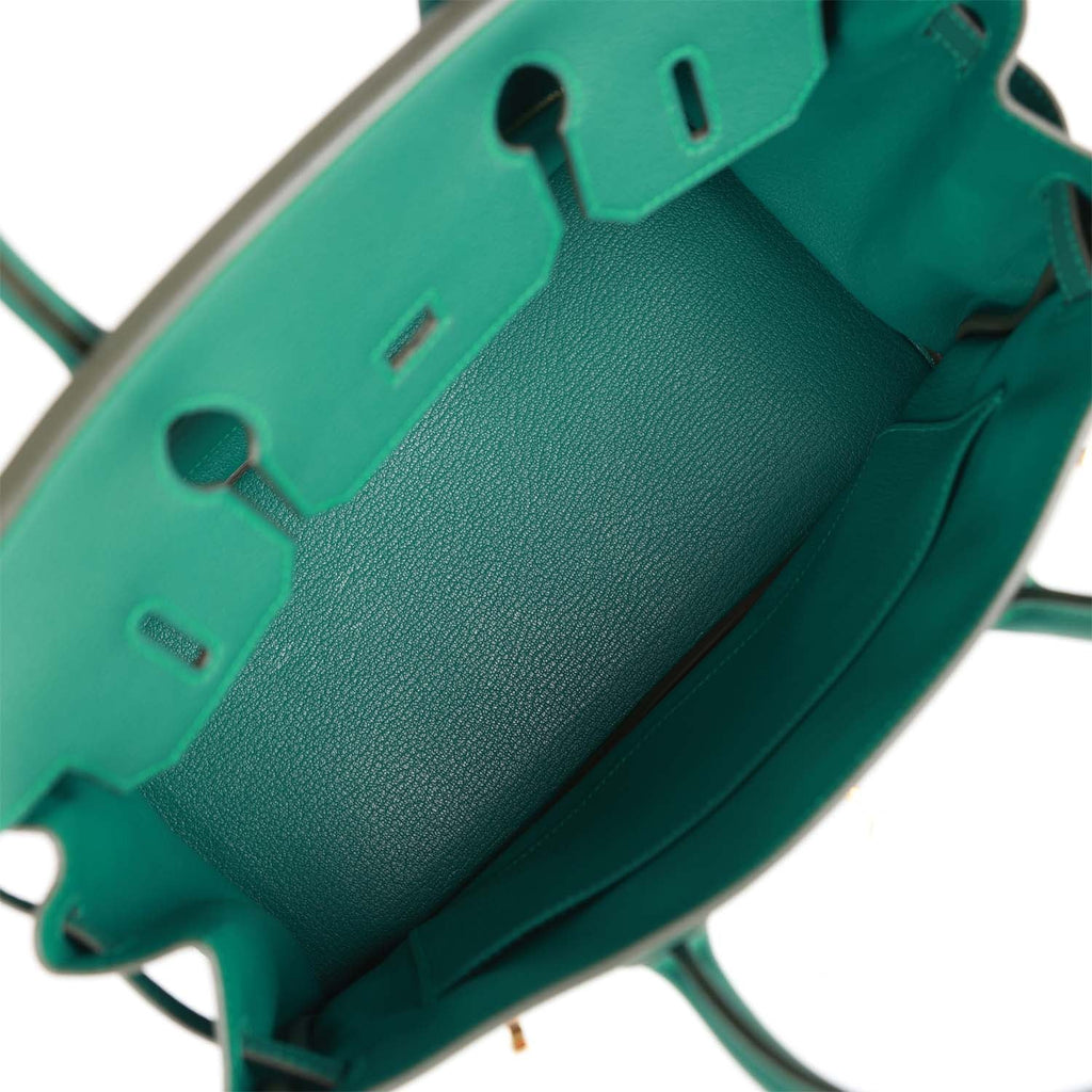 Hermes Birkin 30 Malachite Togo Gold Hardware