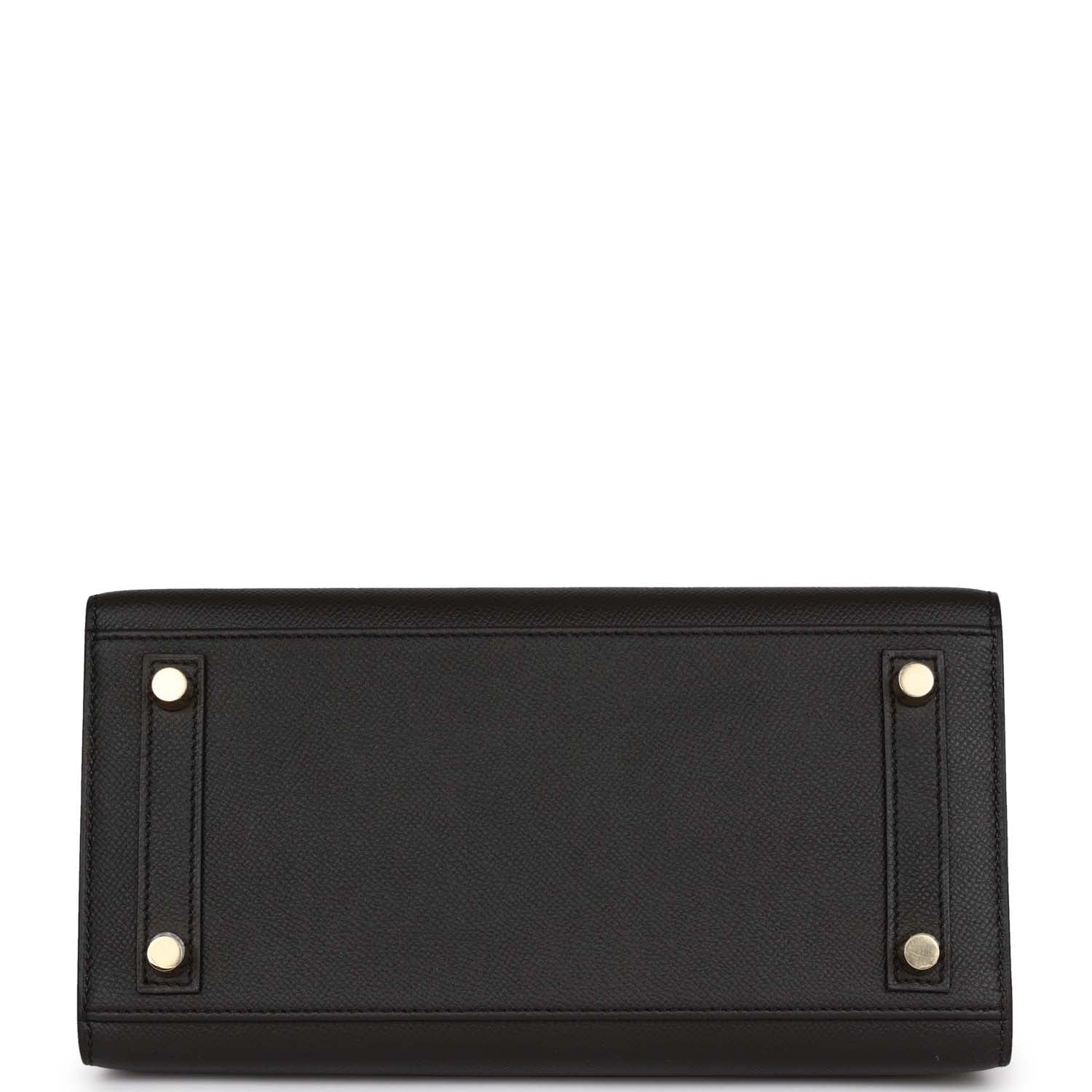 Hermes Birkin Sellier 25 Black Epsom Gold Hardware