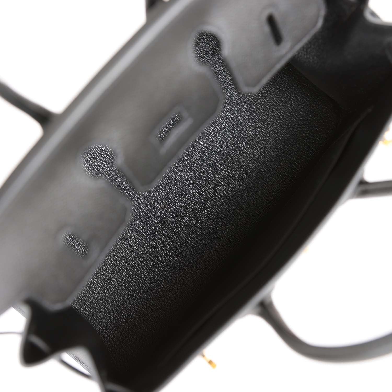 Hermes Birkin Sellier 25 Black Epsom Gold Hardware