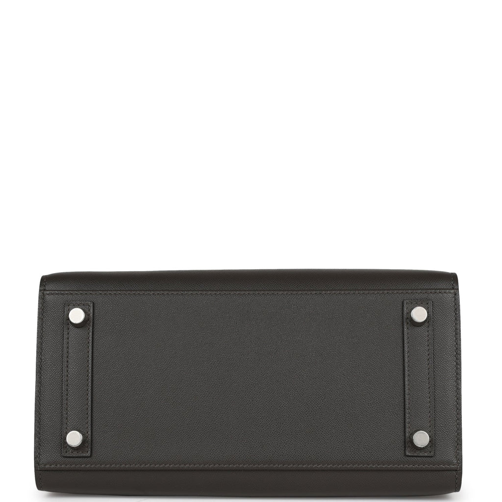 Hermes Birkin Sellier 25 Gris Meyer Madame Palladium Hardware