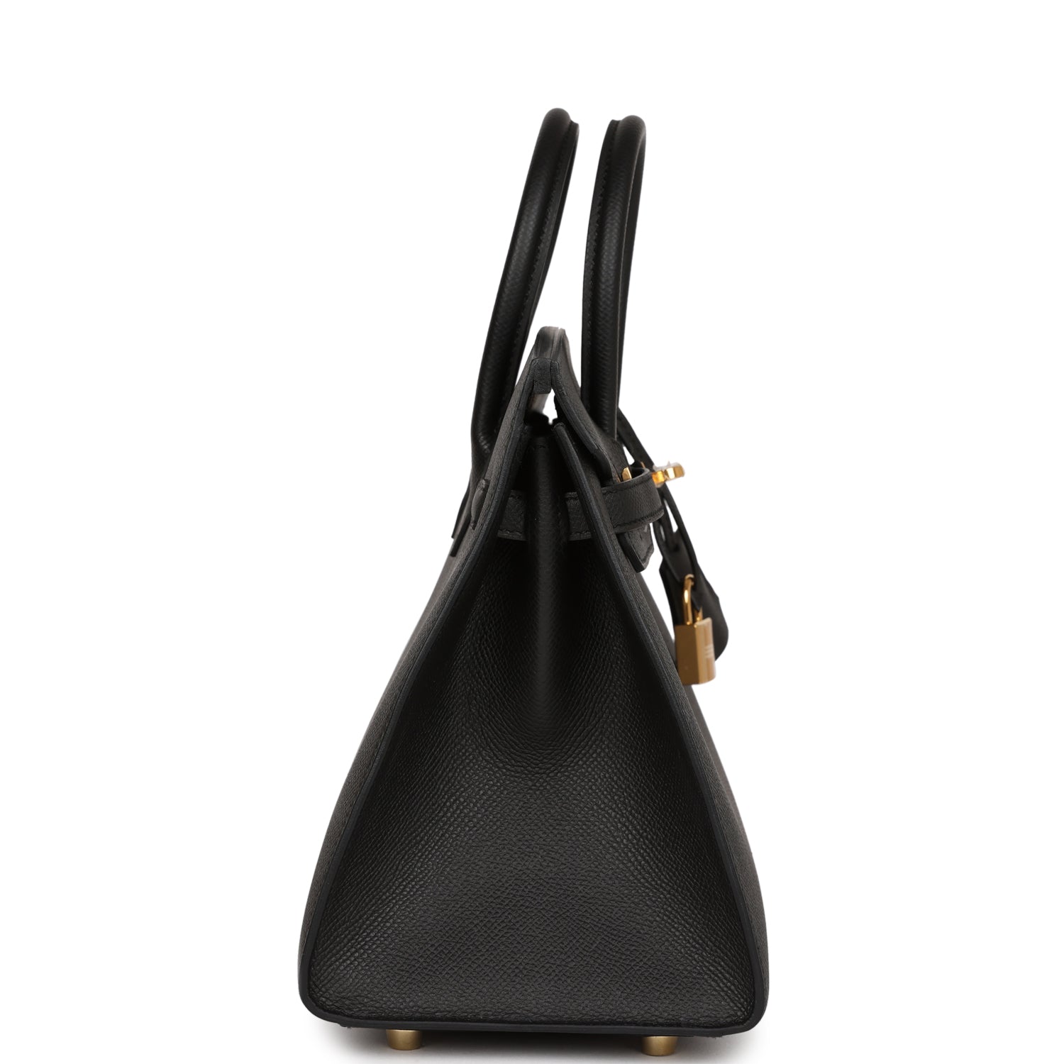 Hermes Birkin Sellier 25 Black Epsom Gold Hardware