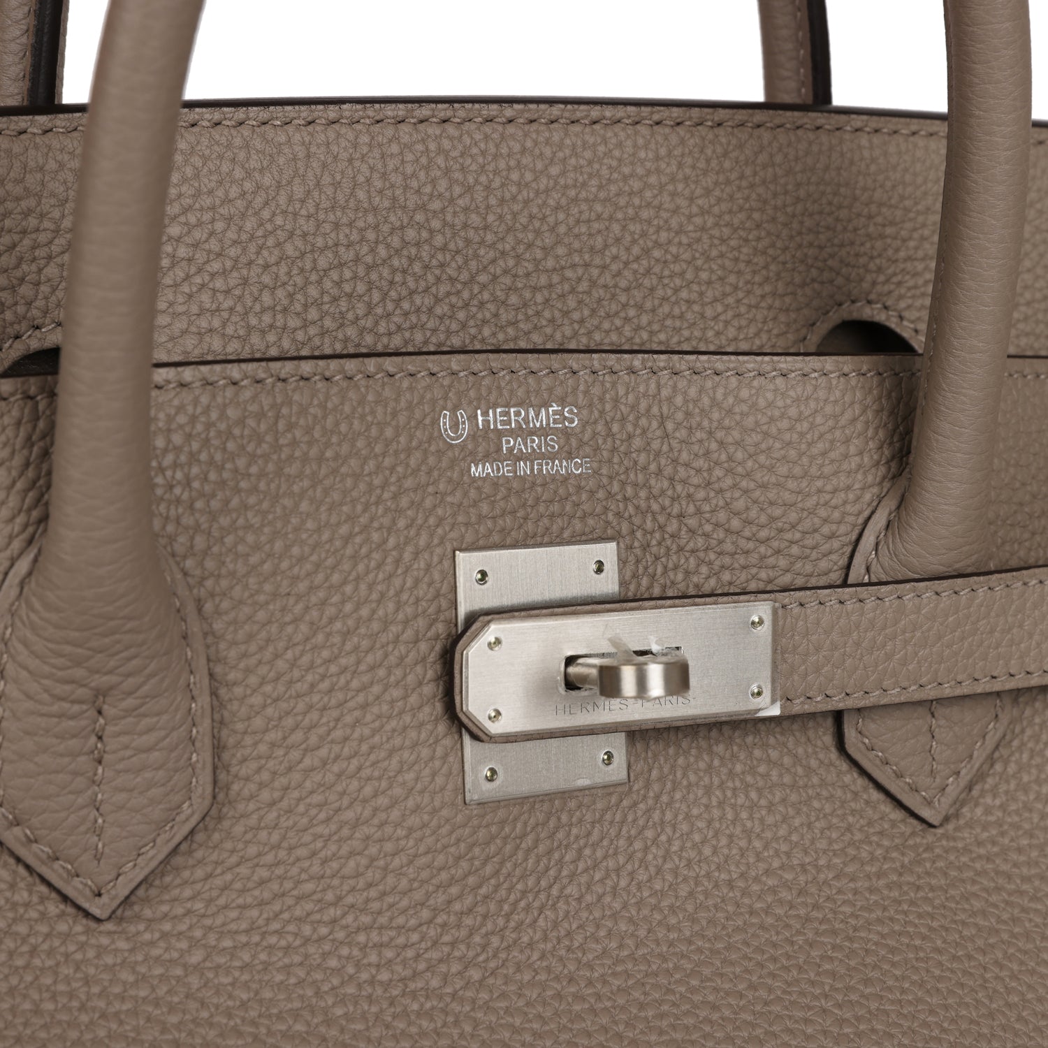 Hermes Horseshoe Stamp (HSS) Birkin 40 Gris Tourterelle Togo Brushed Palladium Hardware