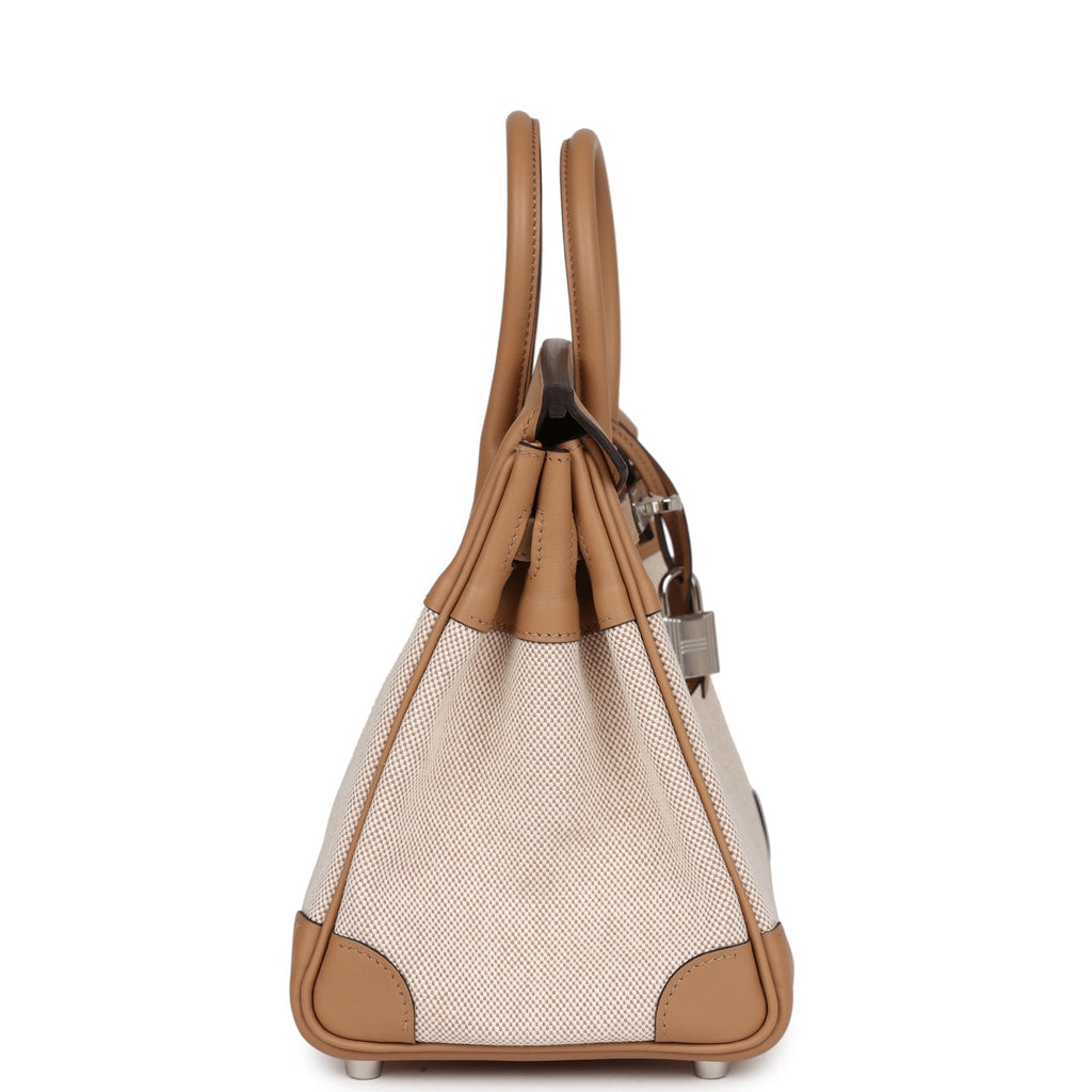 Hermes Birkin 25 Toile H and Chai Swift Palladium Hardware