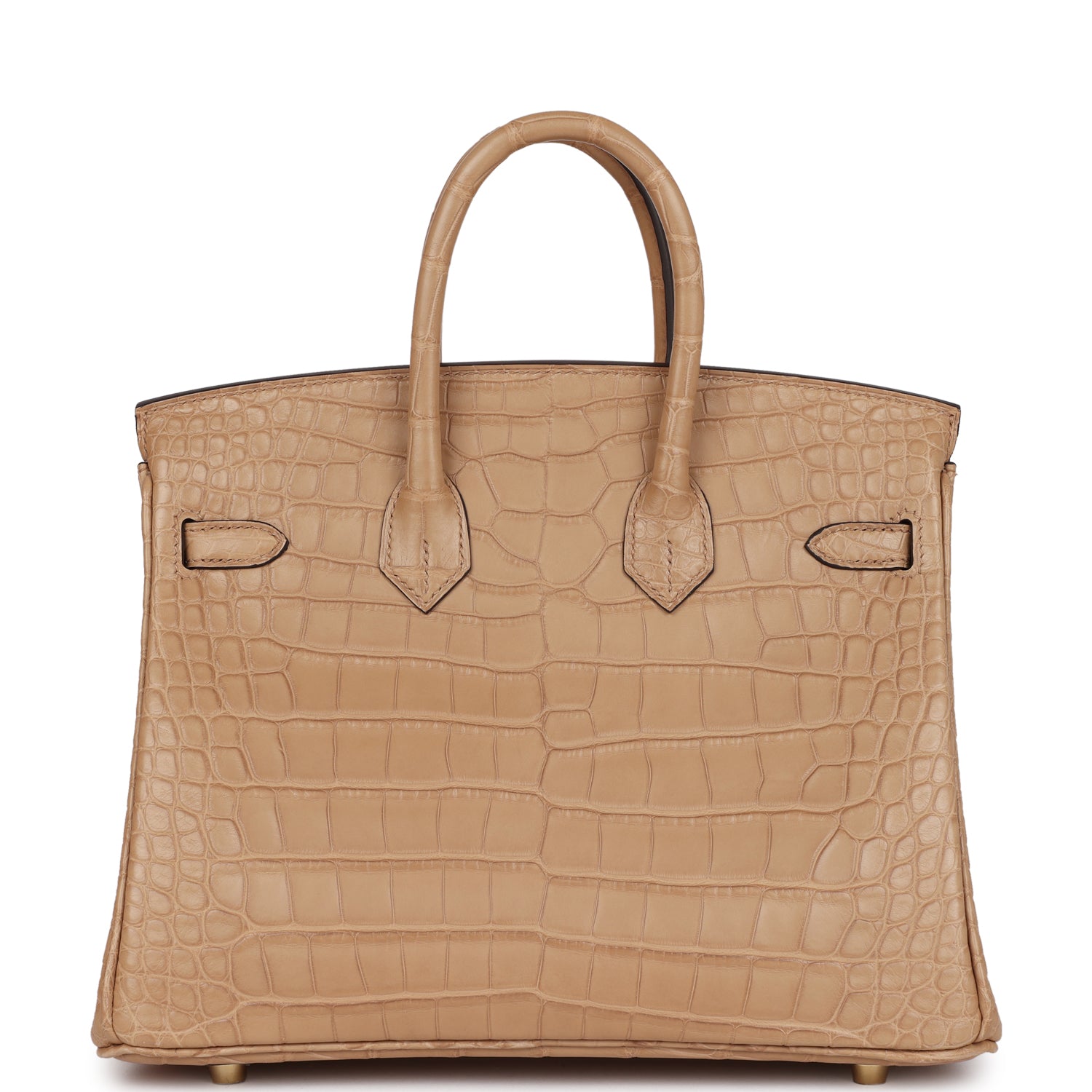 Hermes Birkin 25 Chai Matte Alligator Gold Hardware