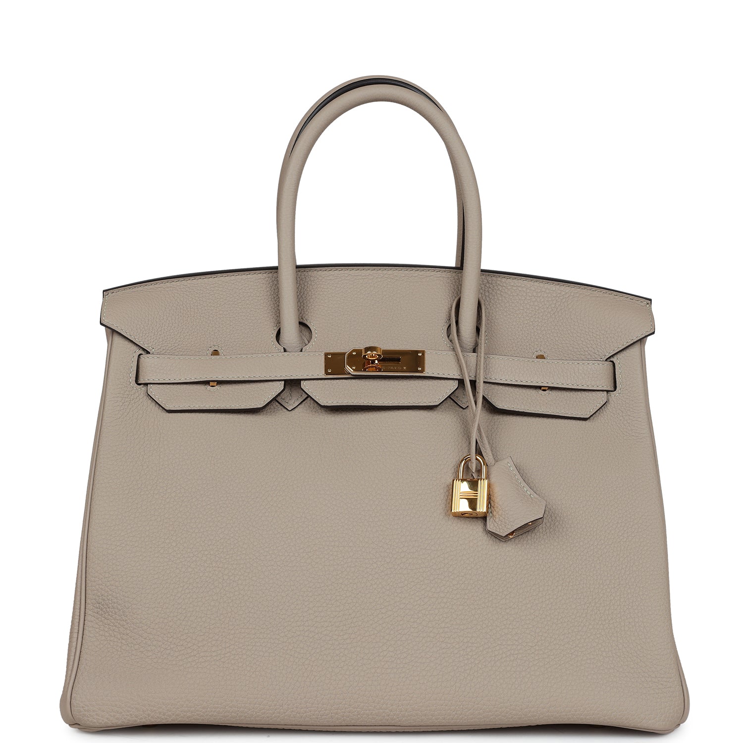 Hermes Birkin 35 Gris Tourterelle Togo Gold Hardware