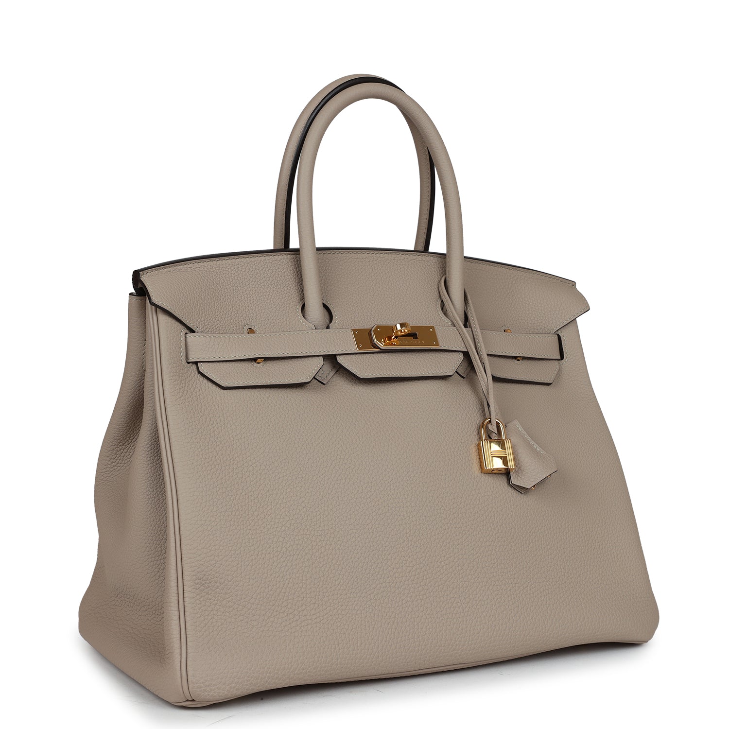 Hermes Birkin 35 Gris Tourterelle Togo Gold Hardware
