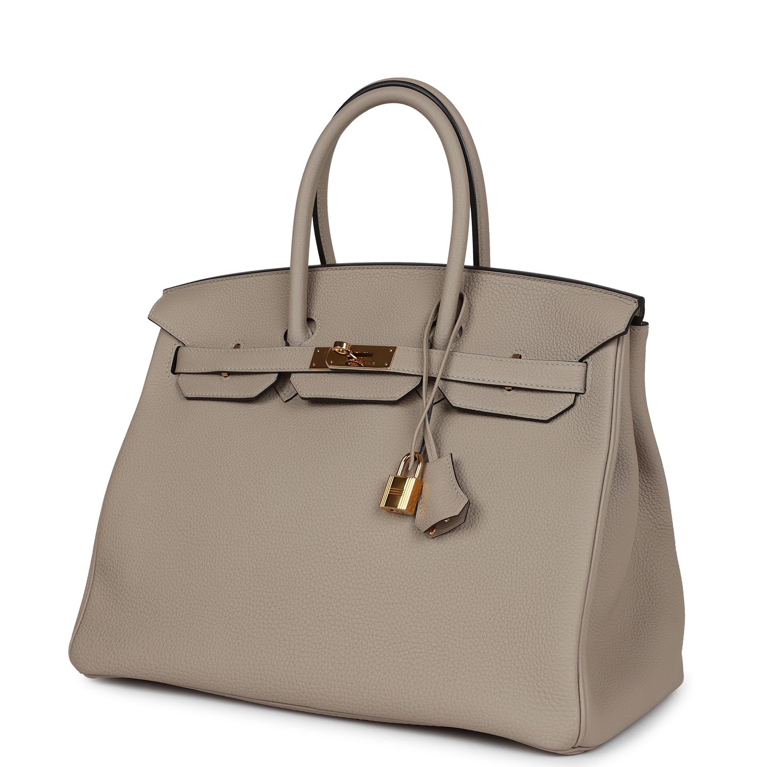 Hermes Birkin 35 Gris Tourterelle Togo Gold Hardware