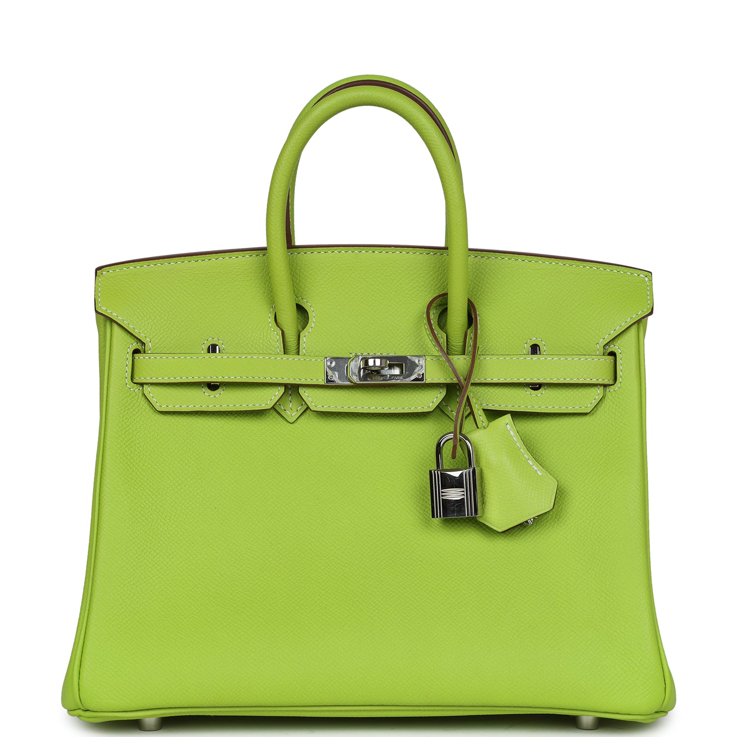 Hermes Birkin 25 Kiwi Candy Epsom Palladium Hardware