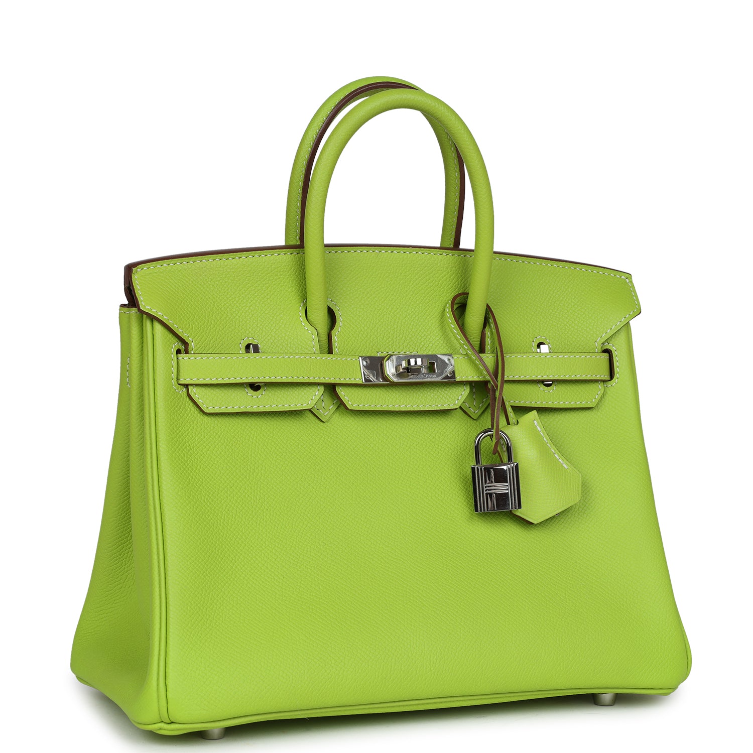 Hermes Birkin 25 Kiwi Candy Epsom Palladium Hardware
