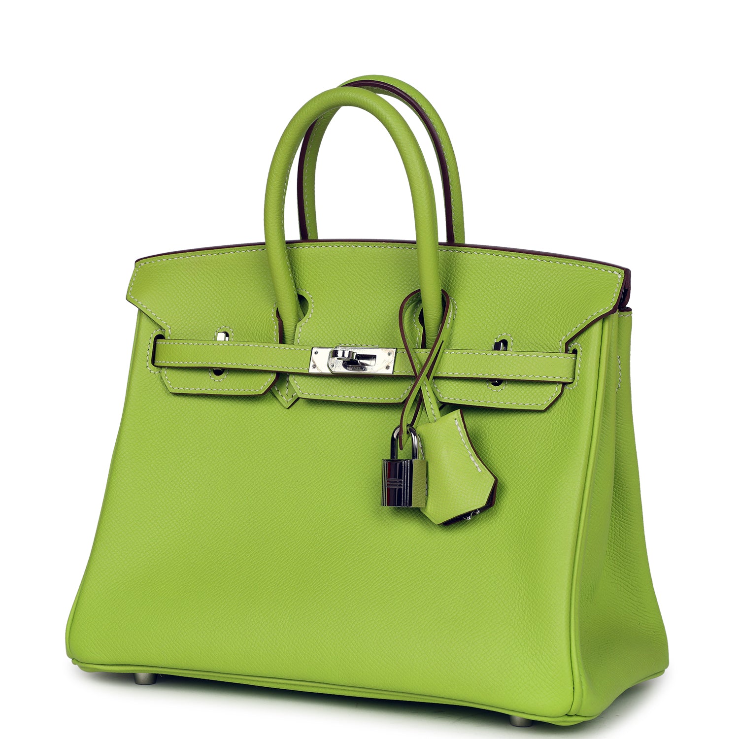 Hermes Birkin 25 Kiwi Candy Epsom Palladium Hardware
