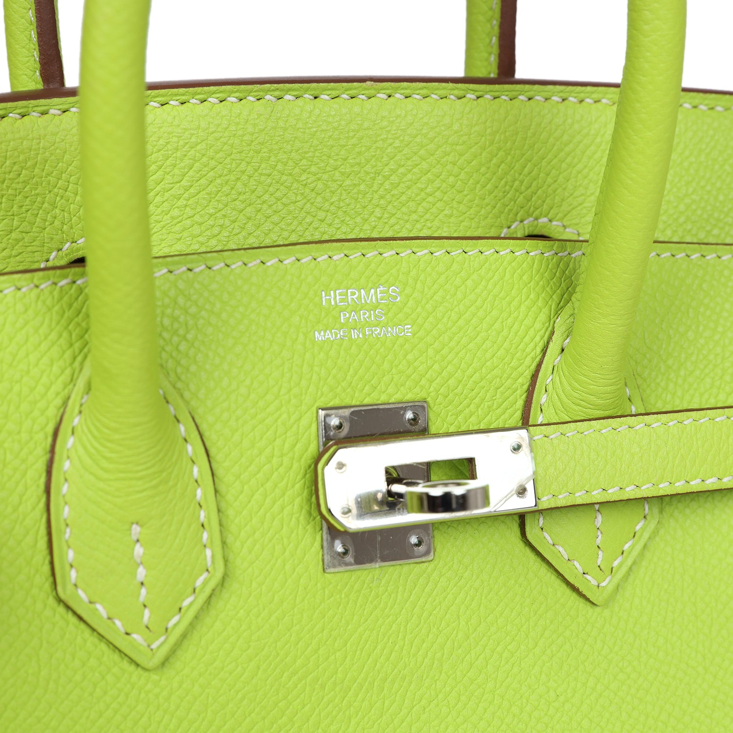 Hermes Birkin 25 Kiwi Candy Epsom Palladium Hardware