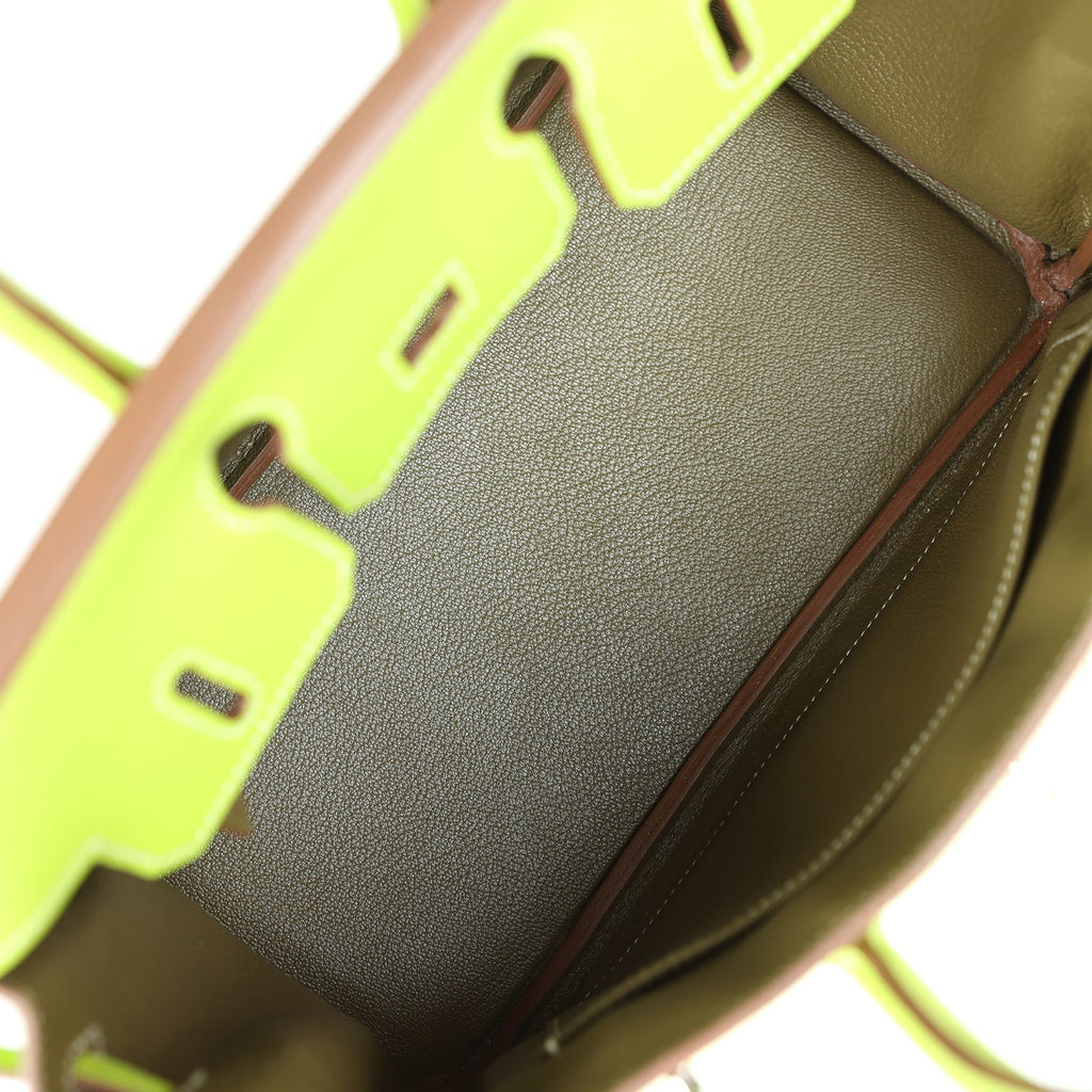 Hermes Birkin 25 Kiwi Candy Epsom Palladium Hardware