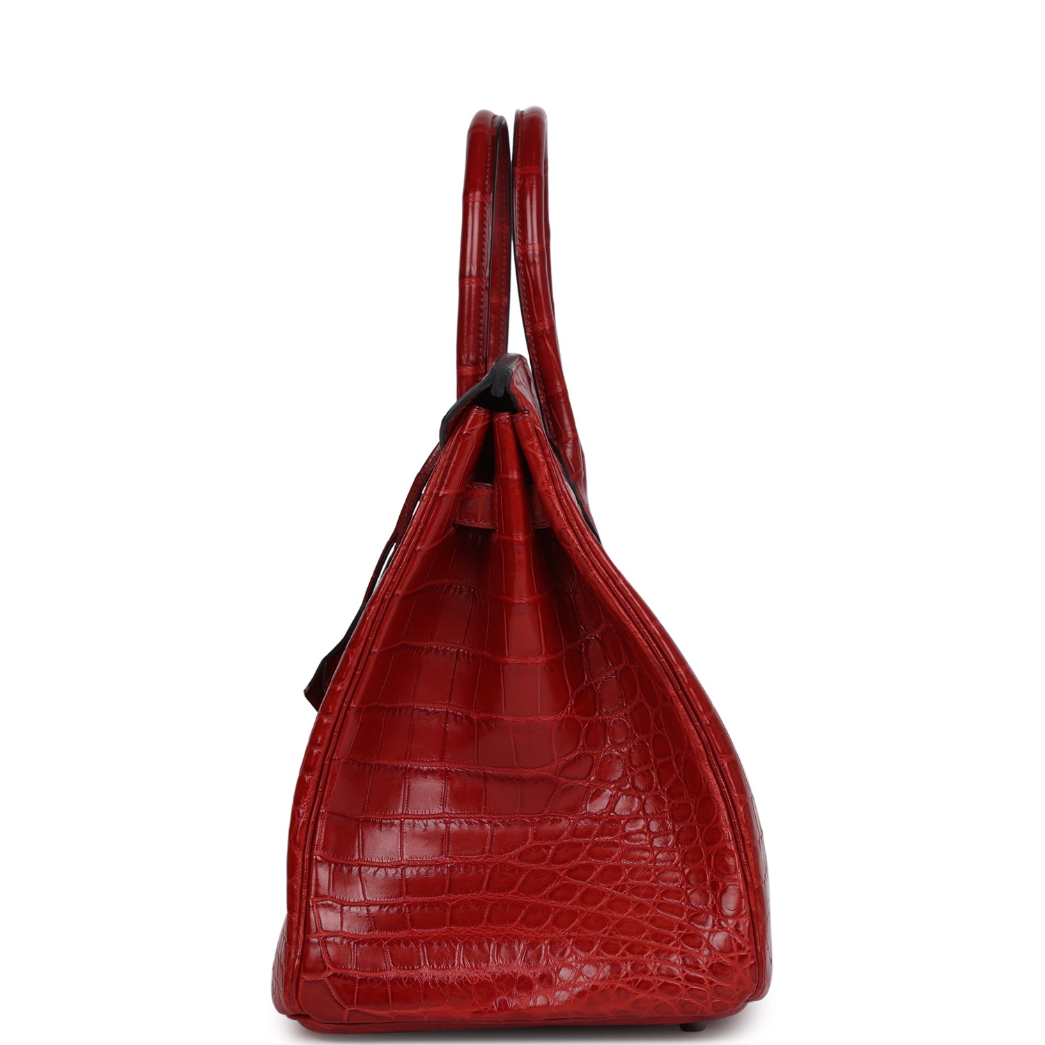 Hermes Birkin 35 Rouge H Matte Niloticus Crocodile Palladium Hardware