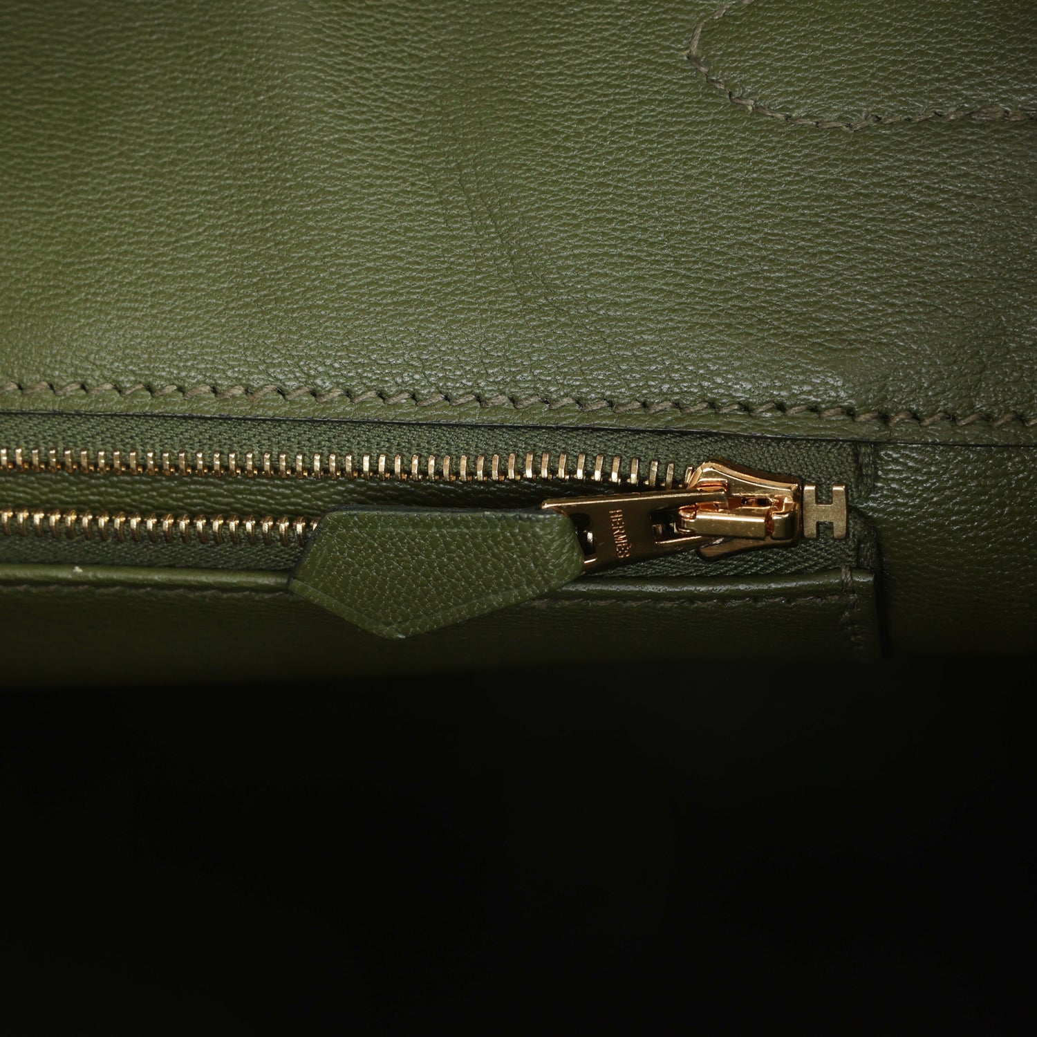 Hermes Birkin 35 Vert Veronese Shiny Porosus Crocodile Gold Hardware