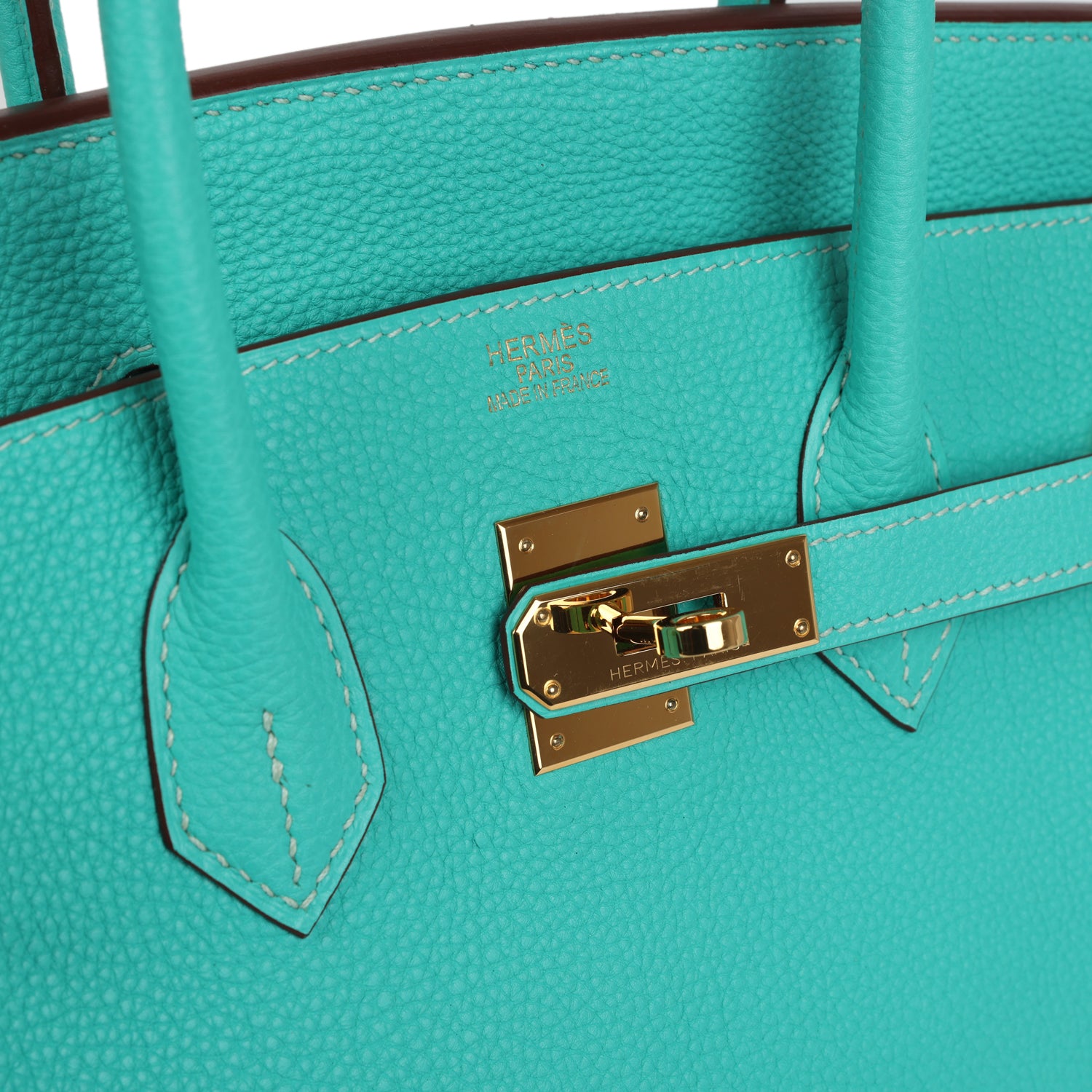 Hermes Birkin 35 Lagoon Togo Gold Hardware