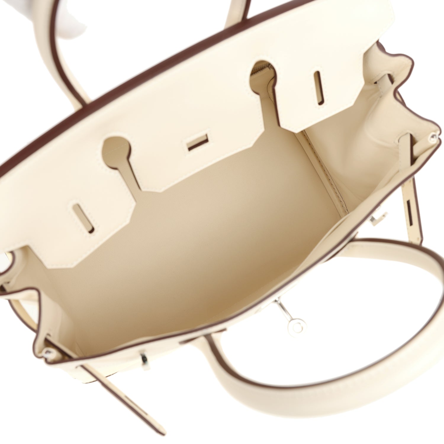 Hermes Quadrille Birkin 30 Nata Swift and Jaune Poussin Toile Palladium Hardware