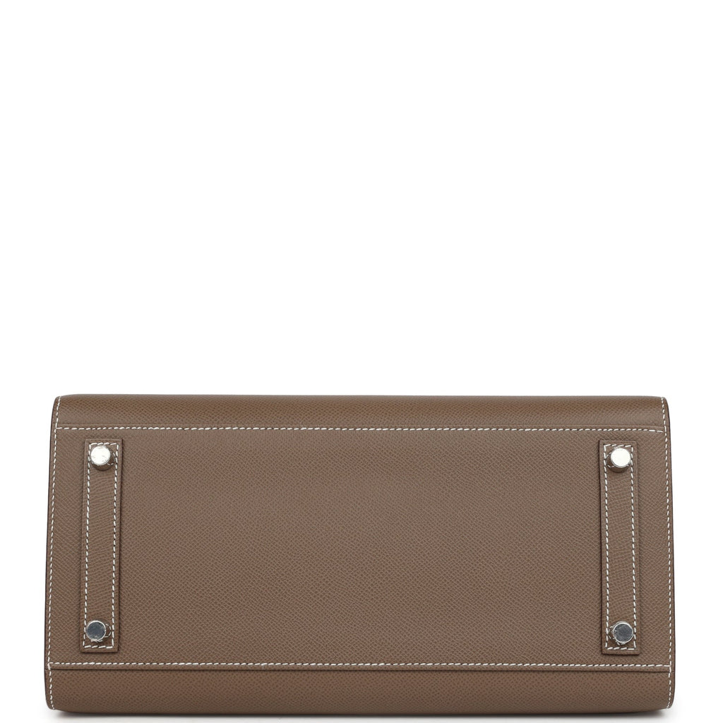 Hermes Birkin Sellier 30 Etoupe Epsom Palladium Hardware