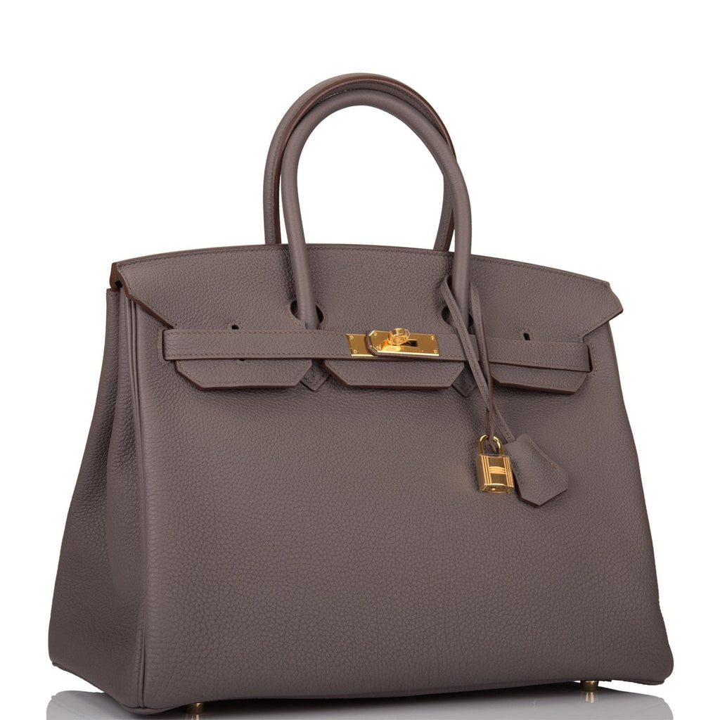 Hermes Etain Togo Birkin 35cm Gold Hardware
