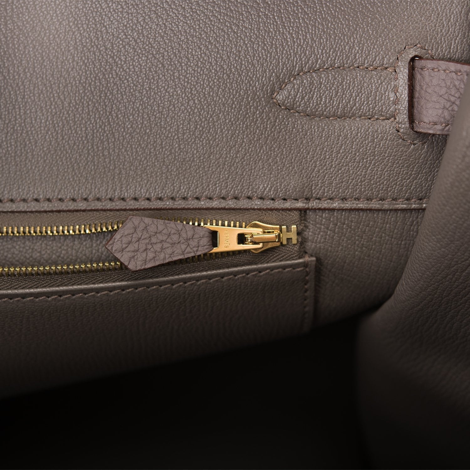 Hermes Etain Togo Birkin 35cm Gold Hardware