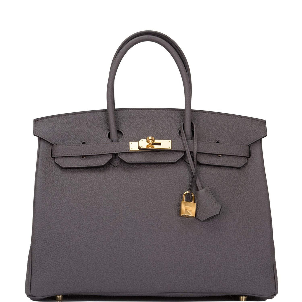 Hermes Etain Togo Birkin 35cm Gold Hardware