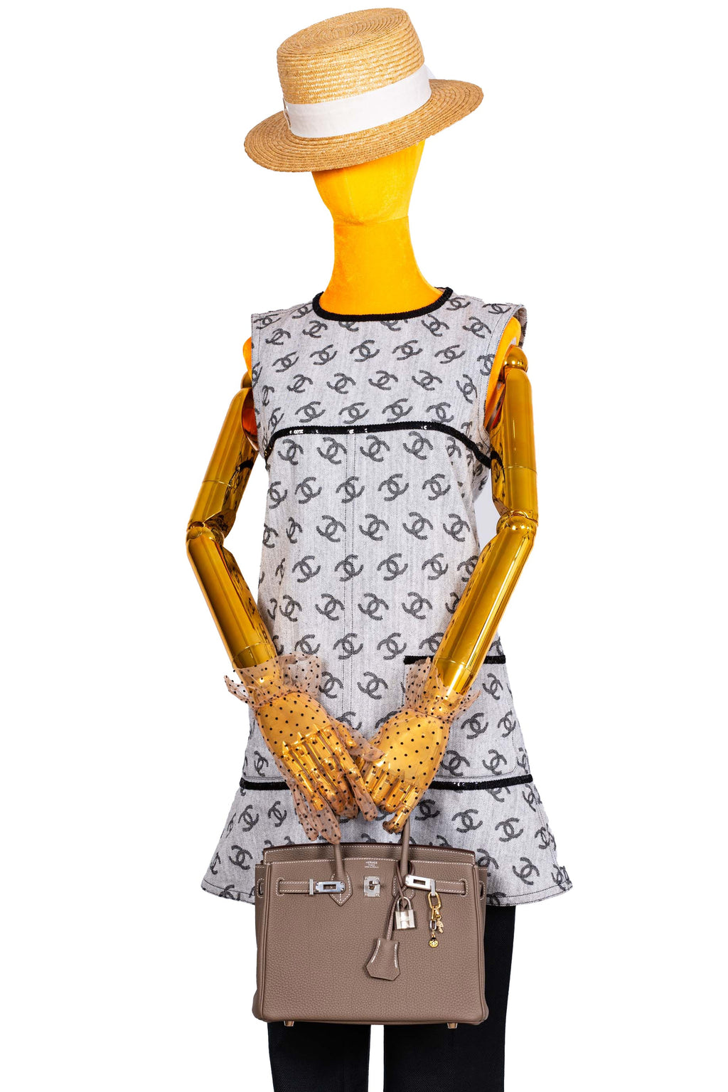 Hermes Birkin 25 Etoupe Togo Palladium Hardware