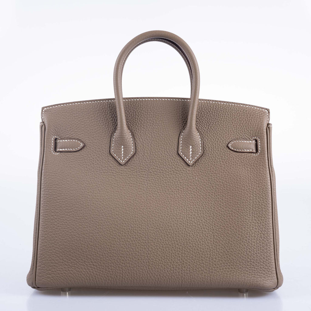 Hermes Birkin 25 Etoupe Togo Palladium Hardware